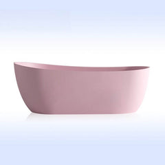Ink Freestanding Roll Top Oval Casual Bathtub with Soaking Design, 51"L x 28"W x 25"H Bathtubs