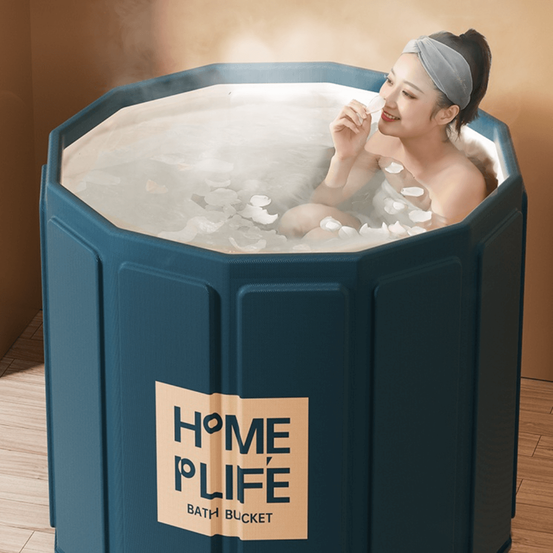 Quick Assembly Portable Bath Bucket for All Ages - Enjoy Soothing Baths Anytime, Anywhere