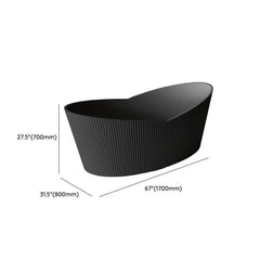 Modish Lucite Oval Freestanding Bathtub with Double Slipper Soaking Design Bathtubs