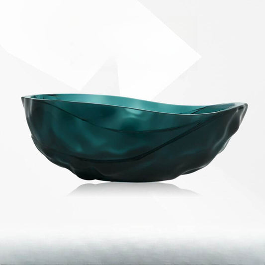 Freestanding resin bathtub with single slipper soaking design for casual comfort