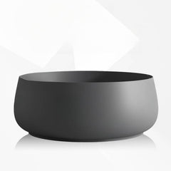 Ink Orbicular Freestanding Bathtub with Roll Top, Simplistic Style, and Soaking Bath Therapy Bathtubs