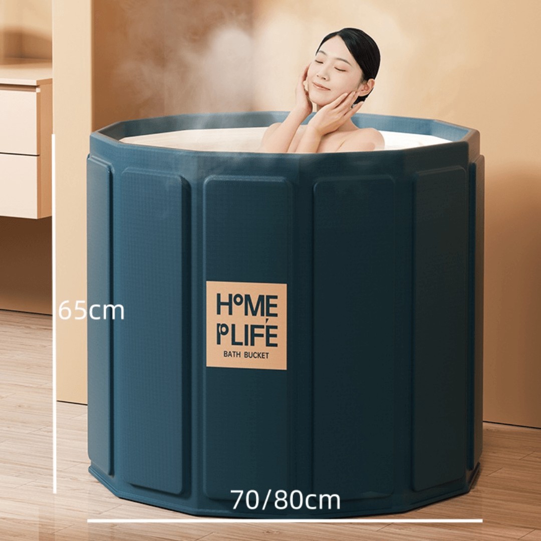 Quick Assembly Portable Bath Bucket for All Ages - Enjoy Soothing Baths Anytime, Anywhere