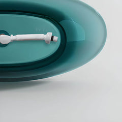 Casual Resin Oval Freestanding Bathtub with Double Slipper Design for Soaking Bathtubs
