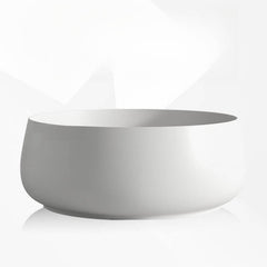 Ink Orbicular Freestanding Bathtub with Roll Top, Simplistic Style, and Soaking Bath Therapy Bathtubs