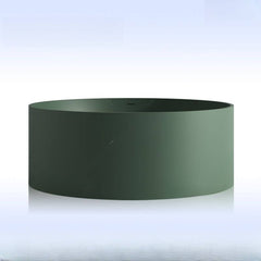 Ink Orbicular Freestanding Bathtub with Roll Top, Casual Style & Soaking Therapy, 51"L x 51"W x 22"H Bathtubs