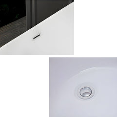 Modern Style Freestanding Acrylic Soaking Single Slipper Anti-overflow Design Bathtub - 71"L x 31"W x 24"H White Tub Bathtubs