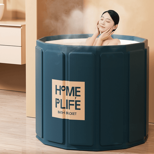 Quick Assembly Portable Bath Bucket for All Ages - Enjoy Soothing Baths Anytime, Anywhere