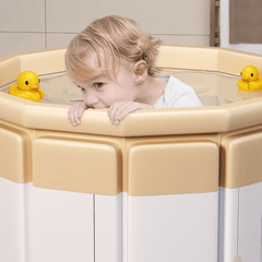 Foldable Adult & Kids Bathing Tub - Cute Panda Design with Excellent Insulation