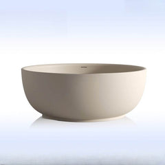 Ink Orbicular Freestanding Bathtub with Roll Top Casual Soaking Design, 47"L x 47"W x 22"H Bathtubs
