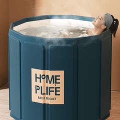Quick Assembly Portable Bath Bucket for All Ages - Enjoy Soothing Baths Anytime, Anywhere