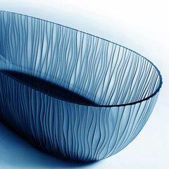 Ink Resin Freestanding Bathtub with Roll Top, Oval Shape in Simplistic Style & Soaking Therapy Bathtubs