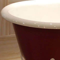 Extra Large Roll Top Free Form Cast Iron Clawfoot Bathtub for Soaking Bathtubs