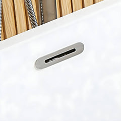 Contemporary Freestanding Soaking Bathtub Oval Slipper Acrylic Bathtub - White 59"L x 31.5"W x 32"H Tub Bathtubs