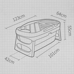 High-Quality Foldable Bath Tub - Perfect Relaxation Solution for Small Spaces