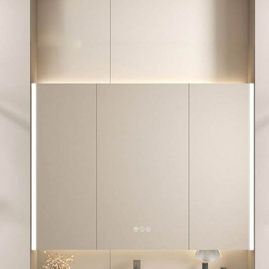 Interior Shelves of Specular Grey Medicine Cabinet