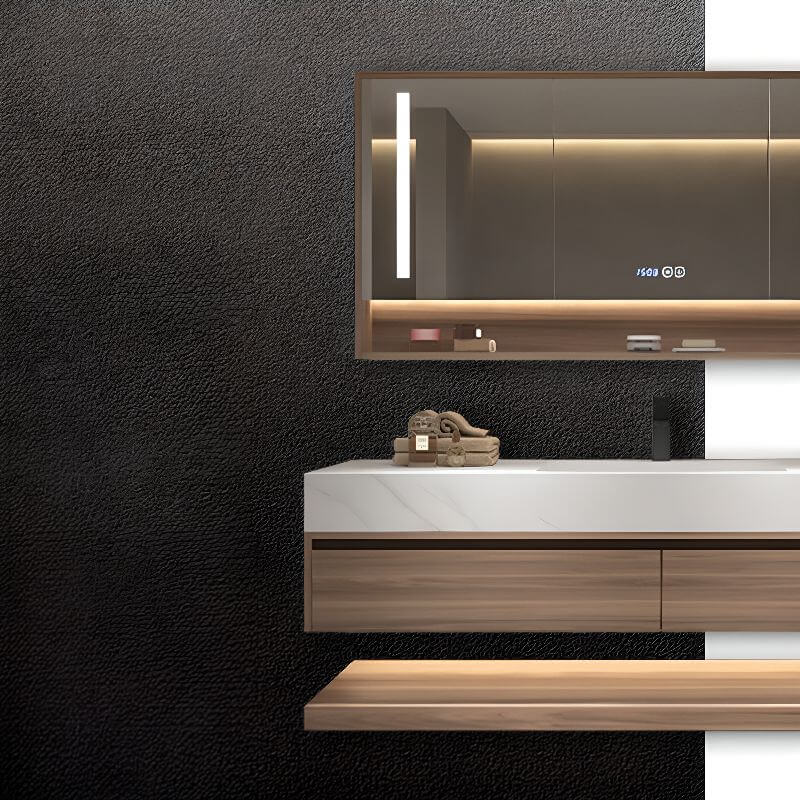 Integrated medicine cabinet with modern design