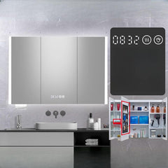 Chalk Stainless Alloy Medicine Cabinet with mirror defogger