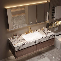 Traditional Bathroom Vanity with Stone Countertop