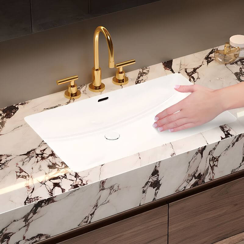 Luxury Bathroom Vanity with Sintered Stone Top