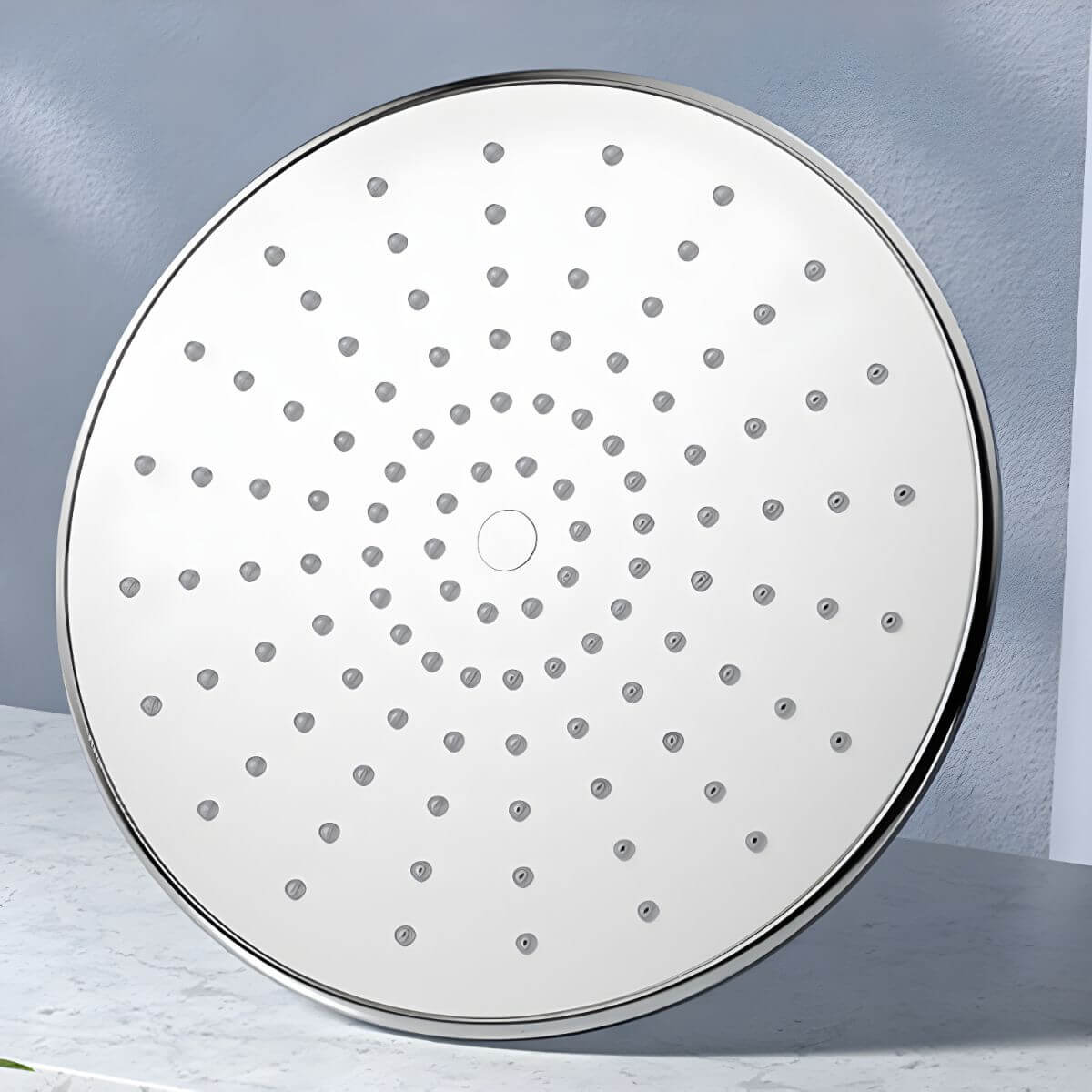 Frost black fixed shower head for modern aesthetics