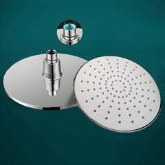 Square fixed shower head in sleek black design