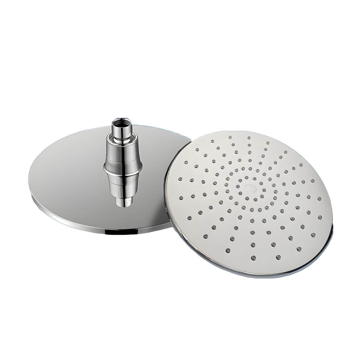 Square white shower head for contemporary bathrooms