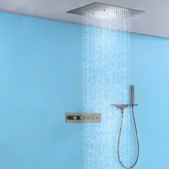 Adjustable Ceiling Mounted Shower System in modern bathroom