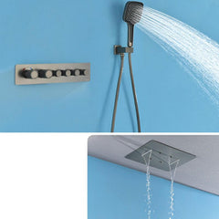 Stylish grey shower fixture