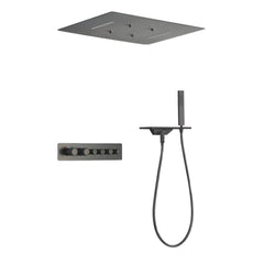 Stylish grey shower fixture