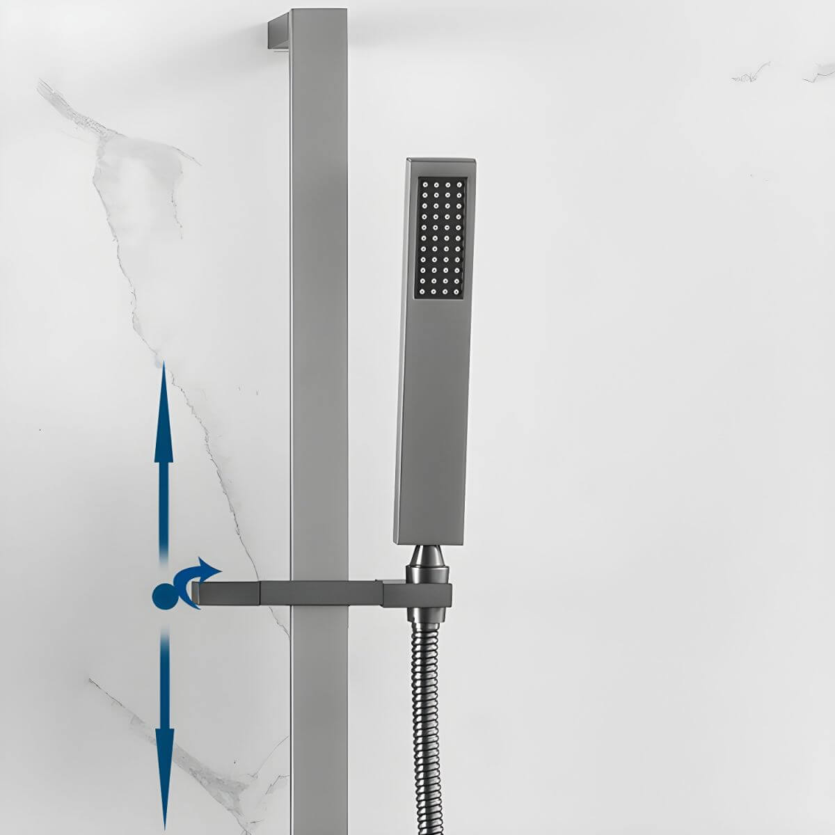 Rain shower head with sleek design