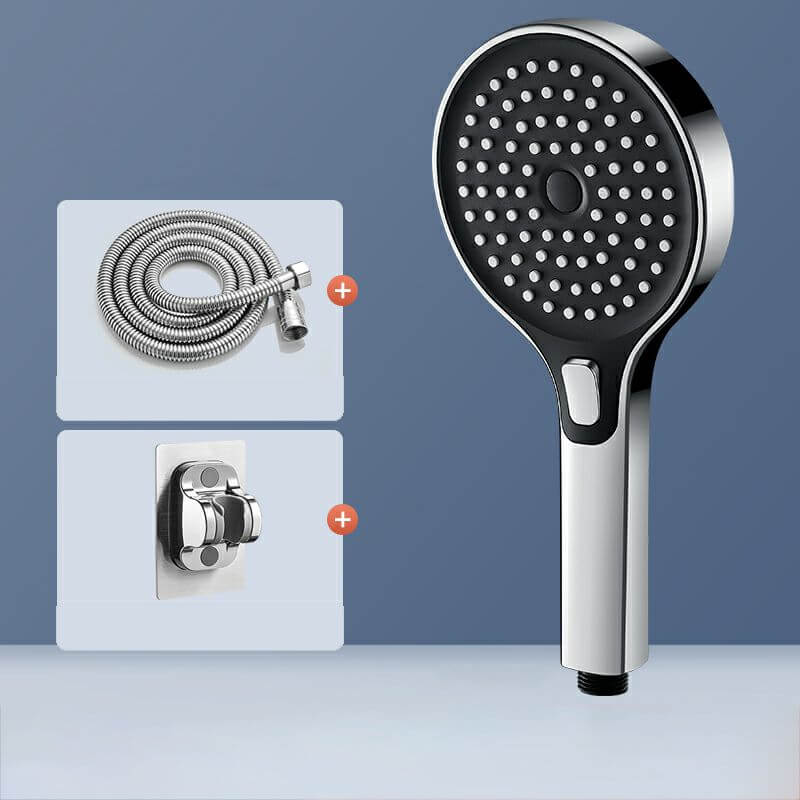 Ergonomic handheld shower head with easy grip