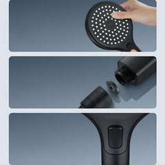 Contemporary shower head designed for luxurious bathing