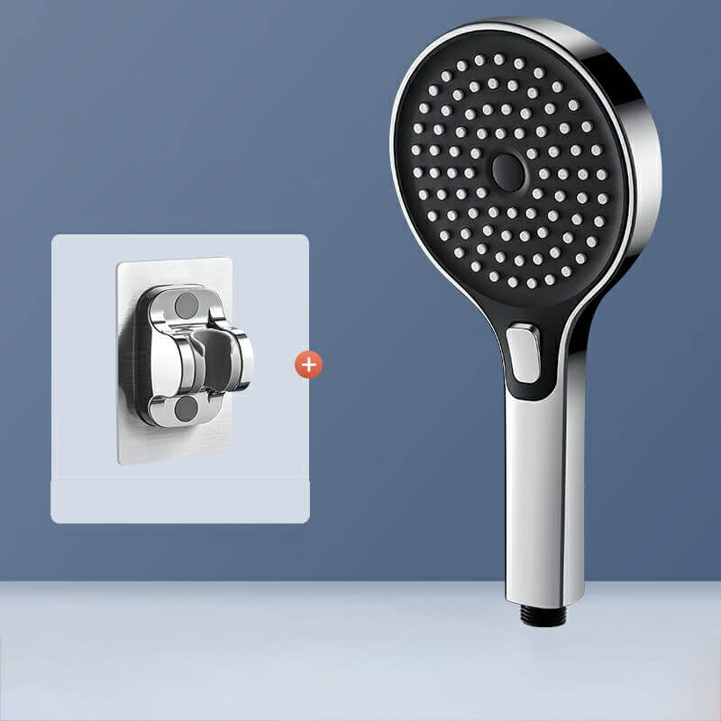 Wall mounted handheld shower head with massage settings