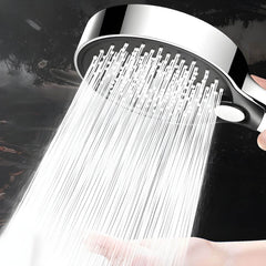 Adjustable PVC Handheld Shower Head with silver finish