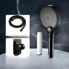 Luxury shower experience with modern shower head