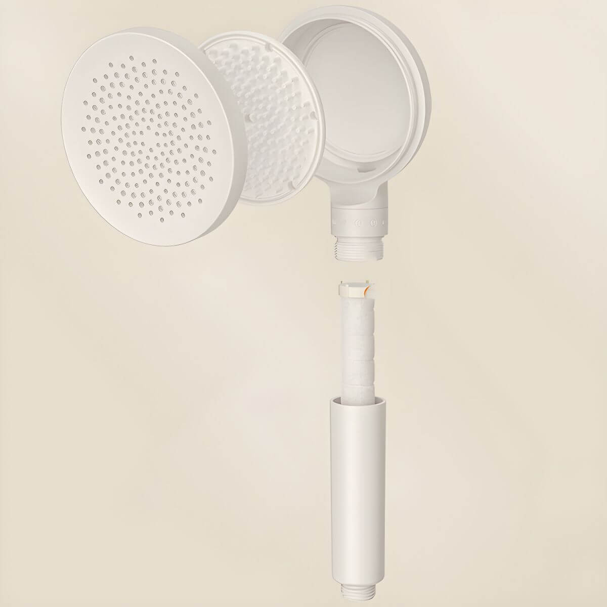 Durable plastic handheld shower head installation