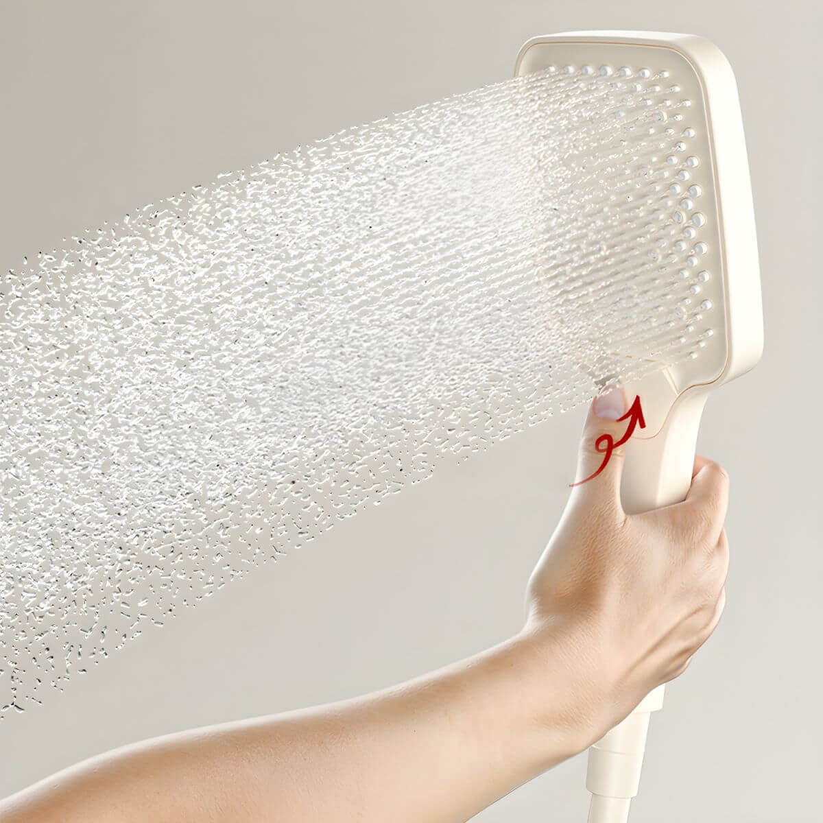 Dual shower head water spray