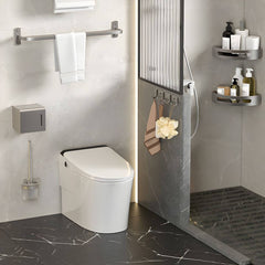 Versatile bathroom accessory set in grey