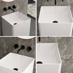 Bright White Finish of Ceramic Sink