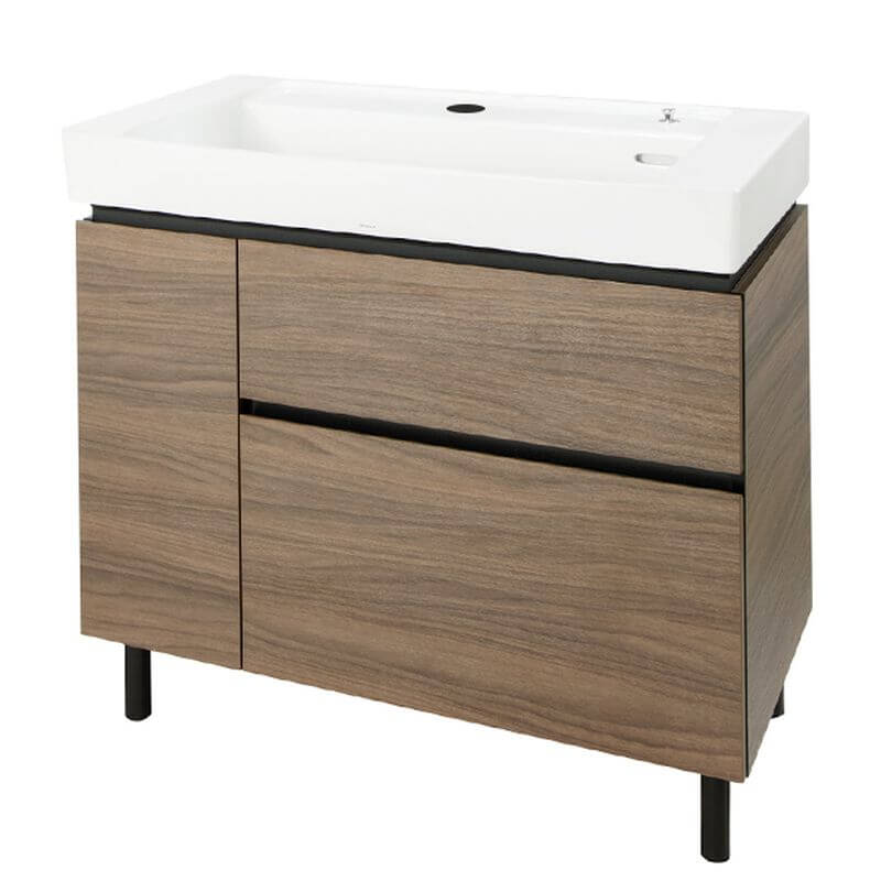 Auburn Bathroom Vanity with drawers open