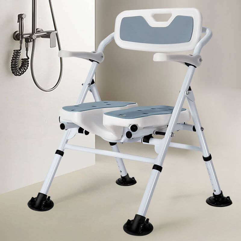 Ergonomic handle on the shower chair