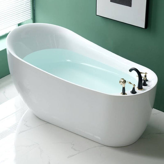 Freestanding bathtubs in contemporary bathroom setting