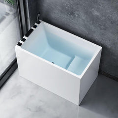 Stylish bathtub with sleek design and clean lines