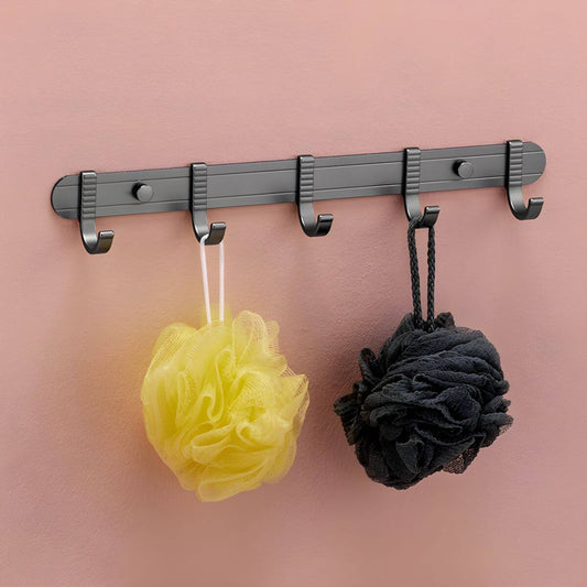 Black bathroom accessories set