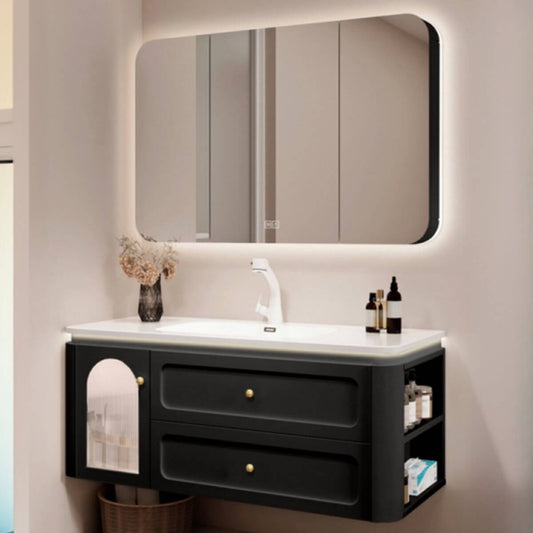 Black Bathroom Vanity with modern design