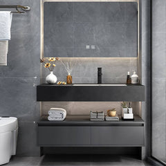 Plug-in feature on bathroom vanity