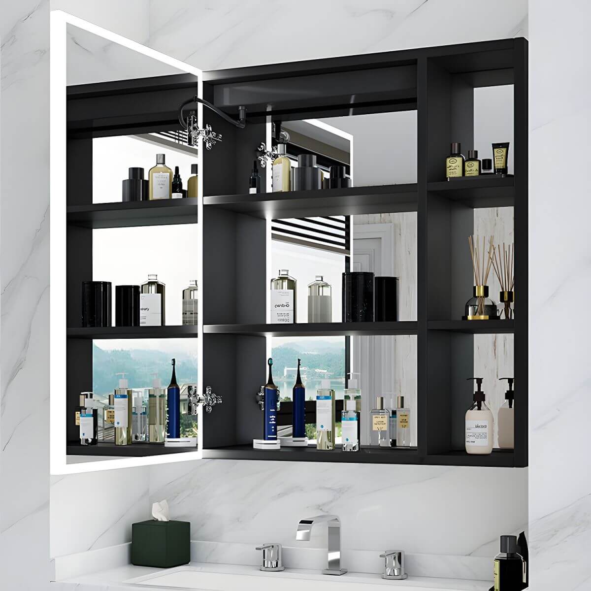 Modern bathroom medicine cabinet