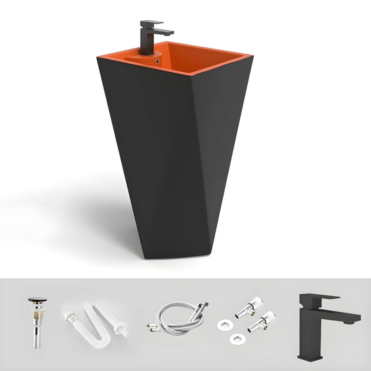 Functional modern sink features