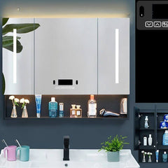 Stylish black medicine cabinet in upscale decor