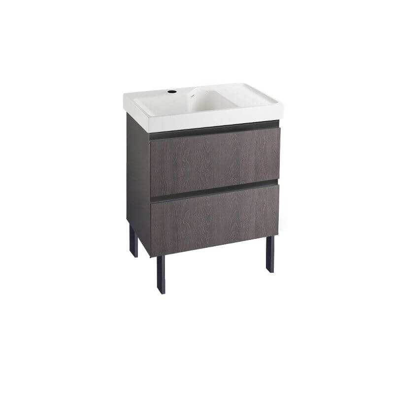 Elegant wood base bathroom vanity